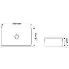 Раковина 54,5х38 см Melana 540T-805