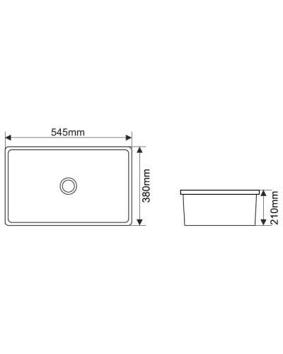Раковина 54,5х38 см Melana 540T-805