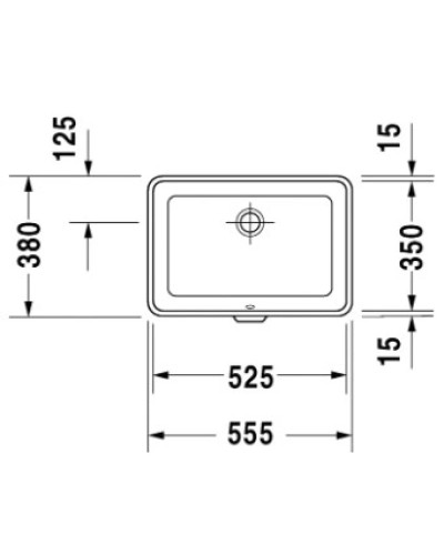 Раковина 55,5х38 см Duravit 2nd Floor 0316530000