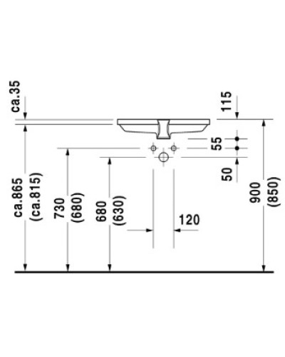 Раковина 55,5х38 см Duravit 2nd Floor 0316530000
