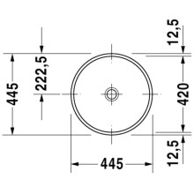 Раковина 44,5 см Duravit Architec 0319420000