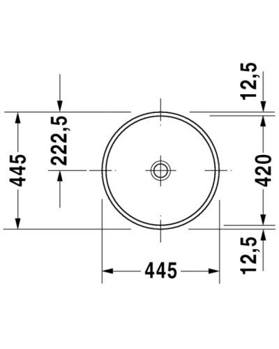Раковина 44,5 см Duravit Architec 0319420000