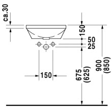 Раковина 43 см Duravit Architec 0463400000