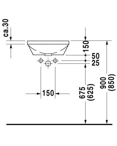 Раковина 43 см Duravit Architec 0463400000