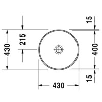 Раковина 43 см Duravit Architec 0463400000