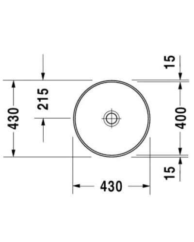 Раковина 43 см Duravit Architec 0463400000