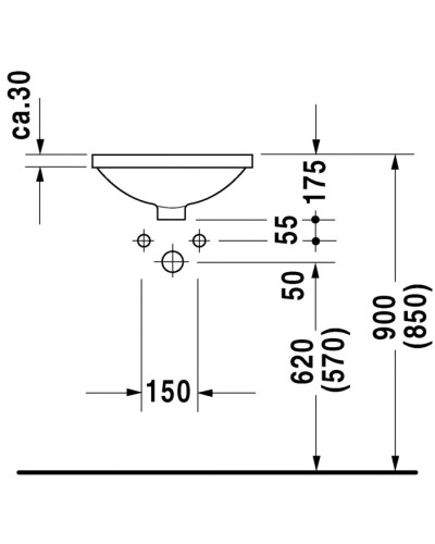 Раковина 43 см Duravit Architec 0468400000