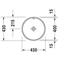 Раковина 43 см Duravit Architec 0468400000