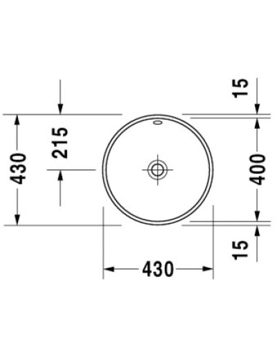 Раковина 43 см Duravit Architec 0468400000