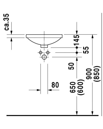Раковина 40 см Duravit Architec 0319370000