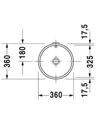 Раковина 36 см Duravit Architec 0319320000