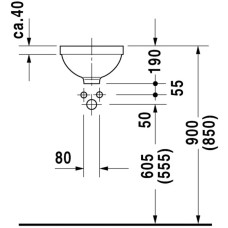 Раковина 32 см Duravit Architec 0319270000