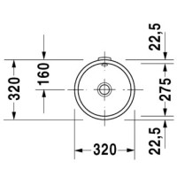 Раковина 32 см Duravit Architec 0319270000