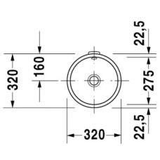 Раковина 32 см Duravit Architec 0319270000