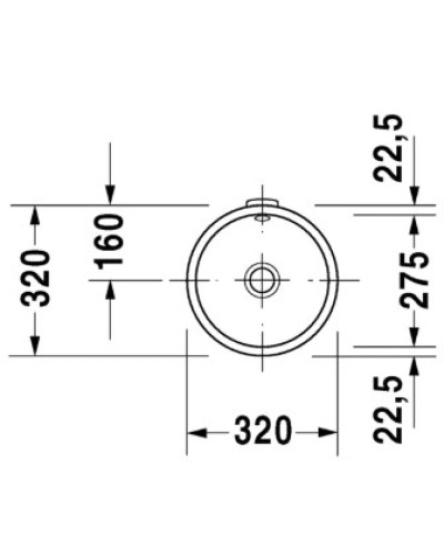 Раковина 32 см Duravit Architec 0319270000