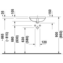 Раковина 40х40 см Duravit DuraStyle 0373370000