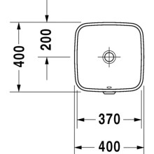 Раковина 40х40 см Duravit DuraStyle 0373370000