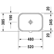 Раковина 52х38,5 см Duravit Happy D.2 0457480000