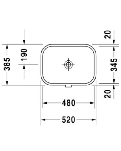 Раковина 52х38,5 см Duravit Happy D.2 0457480000