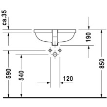 Раковина 52,5х40 см Duravit Starck 3 0302490000