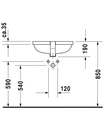 Раковина 52,5х40 см Duravit Starck 3 0302490000