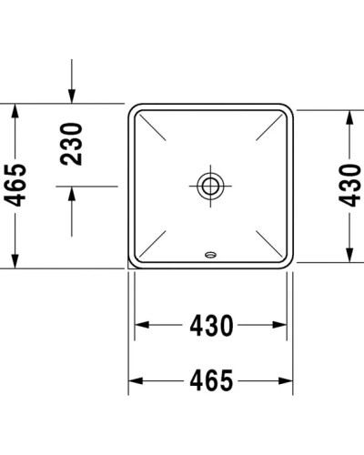 Раковина 46,5х46,5 см Duravit Starck 3 0305430000