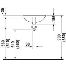 Раковина 46,5х46,5 см Duravit Starck 3 0305430000