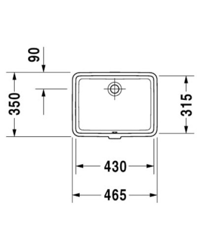 Раковина 46,5х35 см Duravit Vero 0330430000