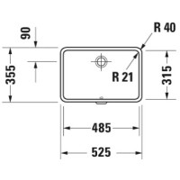 Раковина 52,5х35,5 см Duravit Vero 0330480000