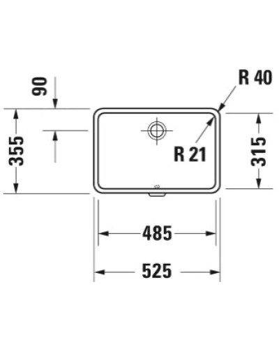 Раковина 52,5х35,5 см Duravit Vero 0330480000