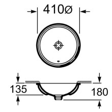 Раковина 41х41 см Roca Foro 327884000