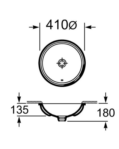 Раковина 41х41 см Roca Foro 327884000