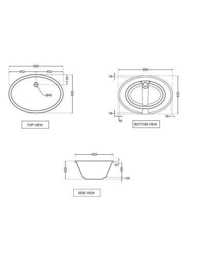 Раковина 59,5х42 см Jaquar Continental CNS-WHT-705
