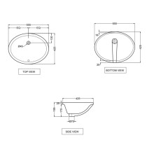 Раковина 55,5х42,5 см Jaquar Florentine FLS-WHT-5701