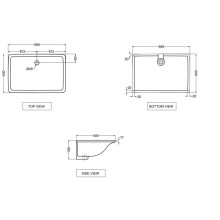 Раковина 59,5x40 см Jaquar Fonte FNS-WHT-40701