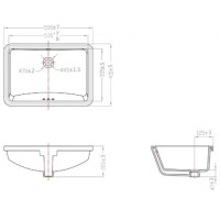 Раковина 59,5х41,5 см Bravat C22212W-ENG