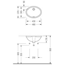 Раковина 48х37 см Serel 0551