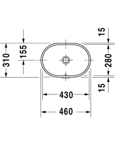 Раковина 46х31 см Duravit Foster 0336430000
