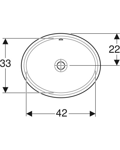 Раковина 49,5х42 см Geberit VariForm 500.748.01.2