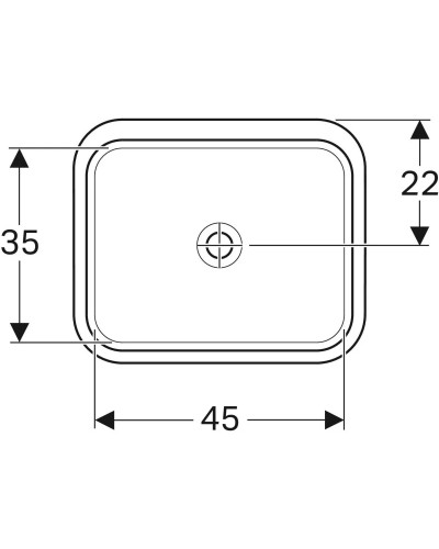 Раковина 53х44 см Geberit VariForm 500.762.01.2
