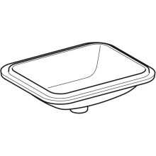 Раковина 53х44 см Geberit VariForm 500.762.01.2