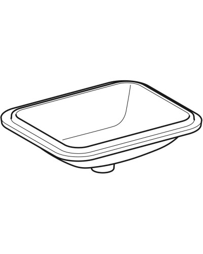 Раковина 53х44 см Geberit VariForm 500.762.01.2