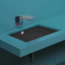 Раковина 61,5x41,5 см Simas Lavabi d'arredo S60 nero matt