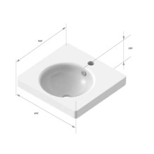 Раковина 50 см Sanita Luxe Ringo F01 SL400801