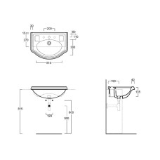 Раковина 67 см Simas Arcade AR835bix1