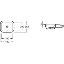 Раковина 44,2x36,2 см Jacob Delafon Vox EYD102-00