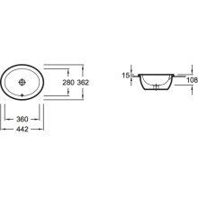 Раковина 44,2x36,2 см Jacob Delafon Vox EYJ102-00