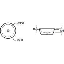 Раковина 43,2x43,2 см Jacob Delafon Vox EYN102-00
