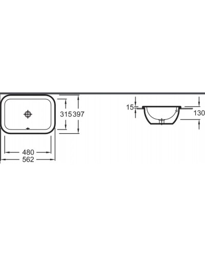 Раковина 56,2х39,7 см Jacob Delafon Vox  EYB102-00