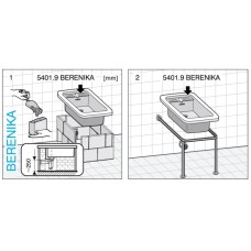 Раковина 38х56 см Jika Berenika 8540190000001